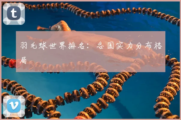羽毛球世界排名：各国实力分布格局